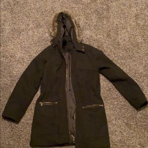 army green winter jacket